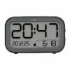 TFA Dostmann Bingo Hybrid Digital Alarm Clock, LCD/LED Display, Black/Anthracite, 60.2048.01