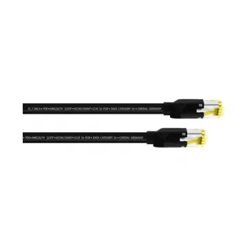 Cordial Cat5e S/UTP patchkábel RJ45, 0,3 m, fekete