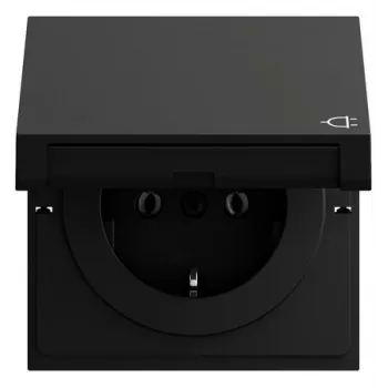 Gira 445474 SCHUKO aljzat KD, System 70, fekete