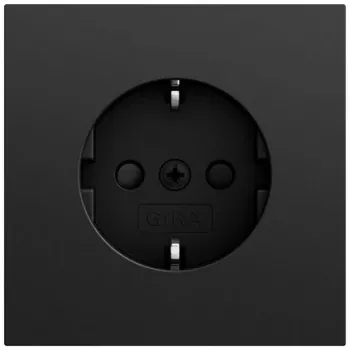 Gira System 70 SCHUKO csatlakozóaljzat SP, fekete, 445374