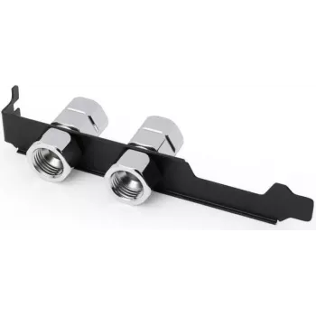 Alphacool ES PCIe foglalatfedél 2x G1/4 IG és kábelátvezetés