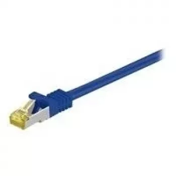 Wentronic Goobay Cat7 patchkábel S/FTP (PiMF), 7,5 m, kék, LSZH halogénmentes, réz, RJ45