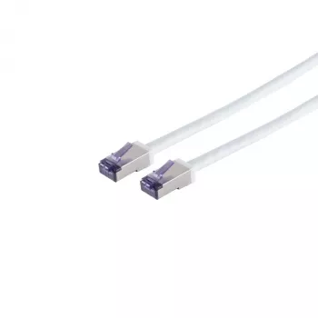 S Conn Maximum Connectivity Cat6a S/FTP patchkábel RJ45, 0,25 m, fehér