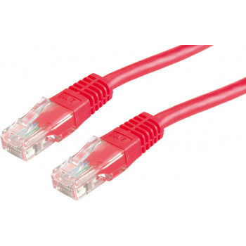 Secomp Cat6 U/UTP patchkábel RJ45, 0,5 m, piros