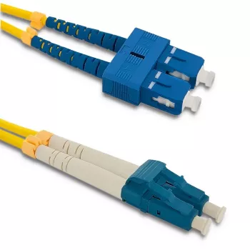 Qoltec optikai patchkábel SC/UPC–LC/UPC egymódusú duplex, 2 m