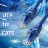 Qoltec Cat6 U/UTP patchkábel RJ45, 1 m, arany