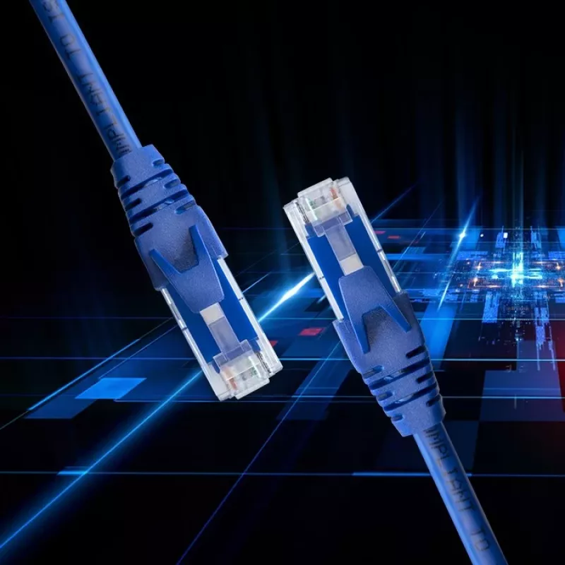 Qoltec Cat6 U/UTP patchkábel RJ45, 1 m, arany