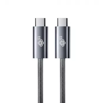 TB Braided USB 3.2 Gen 1 kábel USB-C–USB-C, 1 m, 100 W, fekete
