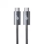 TB Braided USB 3.2 Gen 1 kábel USB-C–USB-C, 1 m, 100 W, fekete