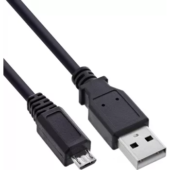 InLine USB 2.0 kábel Micro-USB – USB-A, 5 m, fekete