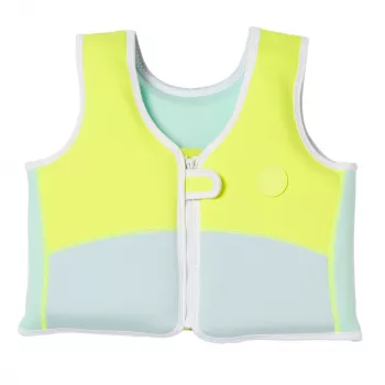 Sunnylife gyermek mentőmellény (3-6 év) – Aqua Neon