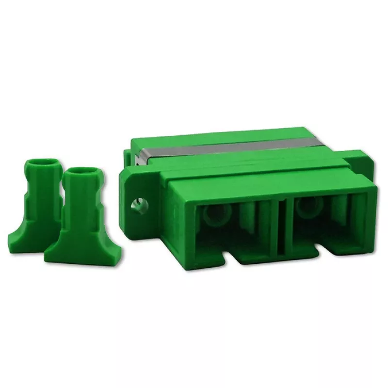 Qoltec optikai adapter SC/APC, duplex, egymódusú (54143)