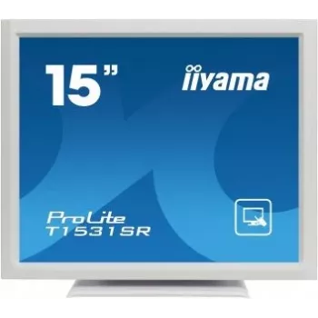 iiyama ProLite T1531SR-W3 15 inch (38,1 cm) rezisztív érintőmonitor, 4:3, 1024x768, DVI, fehér