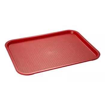 APS gyorséttermi tálca 350 x 270 mm, magasság 20 mm, polipropilén, piros (530)