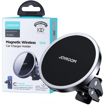 Joyroom JR-ZS240 mágneses autótartó 15W Qi vezeték nélküli töltővel, MagSafe