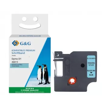 G&G Silk címkeszalag kompatibilis a Dymo D1/46015-tel