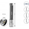 Delock 5G 3700 - 4200 MHz antenna N csatlakozó 4 dBi omnidirekcionális merev kültéri szürke 10 cm