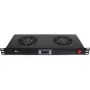Getfort 1U rack ventilátorpanel 2 ventilátorral és termosztáttal (GF-FAN2TR)