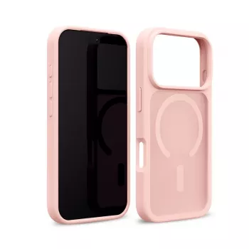 Crong Matte Magnetic MagSafe tok iPhone 18 Pro Max / 17 Pro Max-hez, rózsaszín
