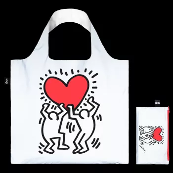 LOQI Keith Haring táska – Dancing Heart (fényvisszaverő)