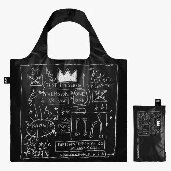 LOQI Basquiat táska – Crown fekete