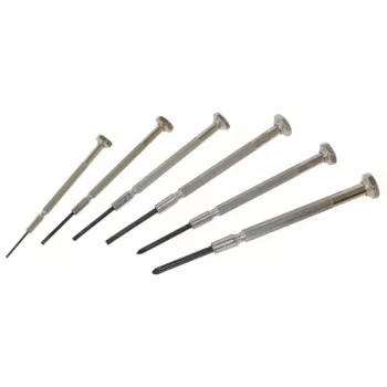C.K Tools T4854P órásmini csavarhúzó-készlet, 6 darab, lapos 1,0/1,6/2,0/2,4 mm és Phillips