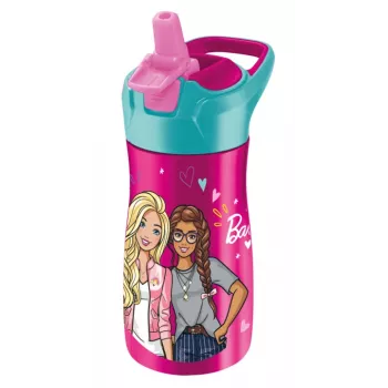 Maped PICNIK ivópalack Barbie, 0,43 l, acél test Barbie-motívummal, szívószállal