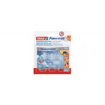 tesa Powerstrips® DECO kampó SMALL, átlátszó, 15 darab (58900)