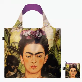 LOQI Frida Kahlo táska – Self Portrait with Hummingbird (Q_FK.SP.R)