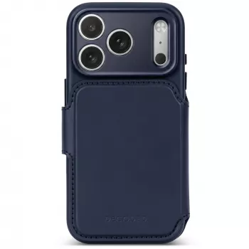 Decoded Leather Detachable Wallet bőrtok iPhone 18 Pro Max / 17 Pro Max készülékhez, MagSafe, Midnight