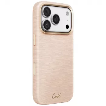 UNIQ Coehl Mirelle tok iPhone 18 Pro / 17 Pro készülékhez, mágneses töltés, rózsaszín