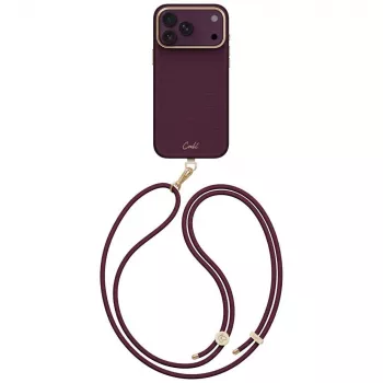 UNIQ Coehl Mirelle tok iPhone 18 Pro Max / 17 Pro Max készülékhez, mágneses töltés, bordó