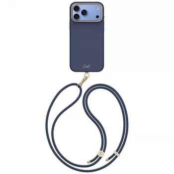 UNIQ Coehl Mirelle tok iPhone 18 Pro Max / 17 Pro Max készülékhez, mágneses töltés, kék