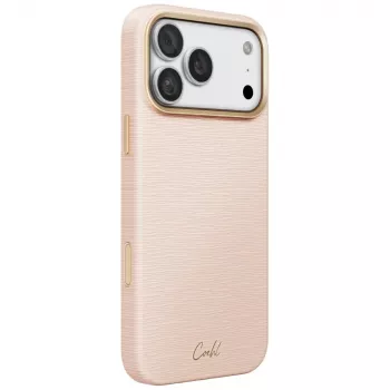 UNIQ Coehl Mirelle tok iPhone 18 Pro Max / 17 Pro Max készülékhez, mágneses töltés, rózsaszín