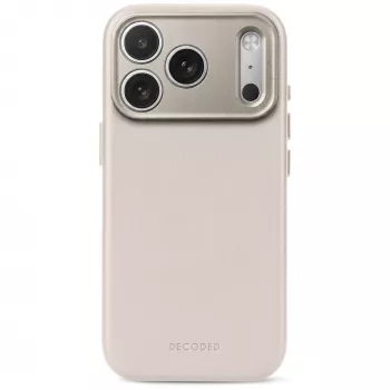 Decoded Leather Backcover – bőrtok iPhone 18 Pro Max / 17 Pro Max készülékhez, MagSafe-kompatibilis (taupe)