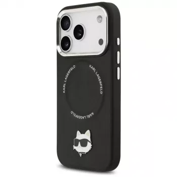 Karl Lagerfeld Choupette Pin MagSafe tok iPhone 17 Pro Max készülékhez, fekete