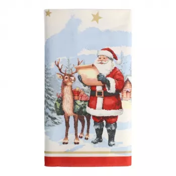 PAPSTAR Dear Santa 37224 asztalterítő fehér 120,0 x 180,0 cm