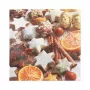 PAPSTAR „Cinnamon Stars” karácsonyi szalvéta 330 x 330 mm, nyomott, 1/4 hajtás, 3 rétegű