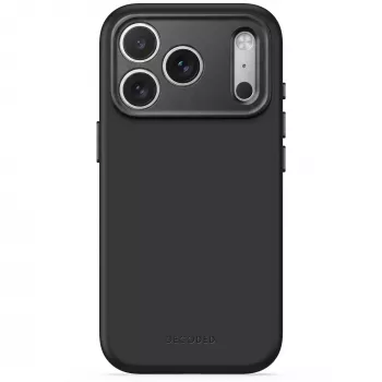Decoded AntiMicrobial szilikon hátlap tok iPhone 18 Pro Max / 17 Pro Max készülékhez, MagSafe, Carbon Black