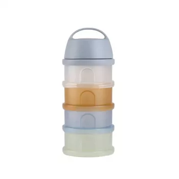 BEABA tejporos doboz, 4 rekeszes, „Translucent Pebble”