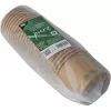 PAPSTAR pure leveses pohár, kerek, 350 ml, barna, fehérítetlen frissrostos karton bio bevonattal