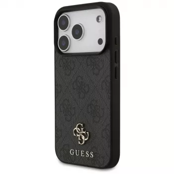 Guess 4G Small Classic Logo MagSafe tok iPhone 18 Pro / 17 Pro-hoz, fekete