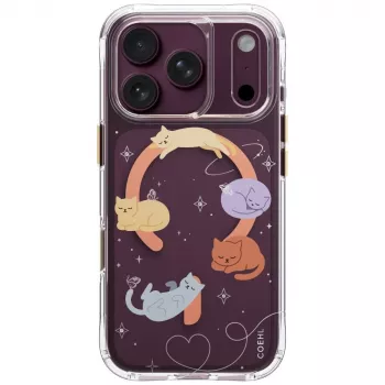 UNIQ Coehl Elysie tok iPhone 18 Pro / 17 Pro-hoz, mágneses töltés, Whiskered Dreams