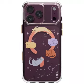 UNIQ Coehl Elysie tok iPhone 18 Pro Max / 17 Pro Max-hoz, mágneses töltés, Whiskered Dreams