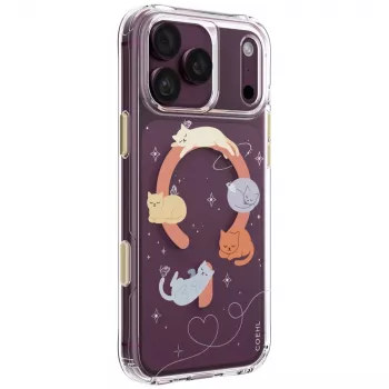 UNIQ Coehl Elysie tok iPhone 18 Pro Max / 17 Pro Max-hoz, mágneses töltés, Whiskered Dreams