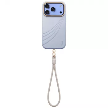 UNIQ Coehl Serina tok iPhone 18 Pro / 17 Pro készülékhez, mágneses töltés, kék