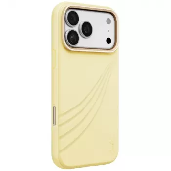 UNIQ Coehl Serina tok iPhone 18 Pro Max / 17 Pro Max készülékhez, mágneses töltés, sárga