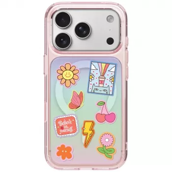 UNIQ Coehl Estelle tok iPhone 18 Pro Max / 17 Pro Max készülékhez, mágneses töltés, rózsaszín