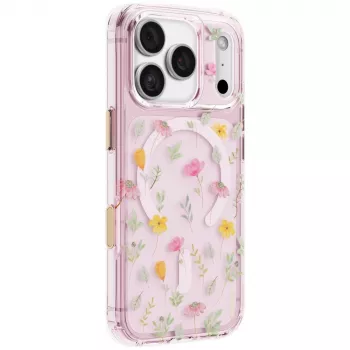 UNIQ Coehl Evie tok iPhone 18 Pro / 17 Pro-hoz, mágneses töltés, rózsaszín