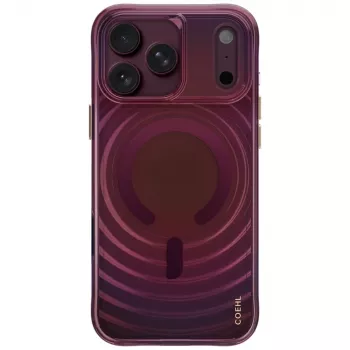 UNIQ Coehl Vela tok iPhone 18 Pro Max / 17 Pro Max készülékhez, mágneses töltés, bordó